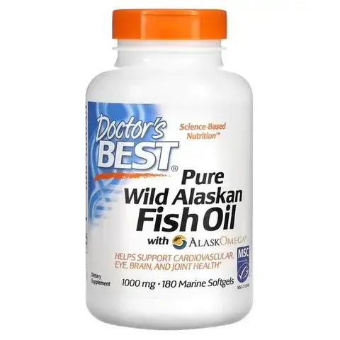 Pure Wild Alaskan Fish Oil 1000 mg (180 капсули, 180 дози) Doctor's Best - Feel You