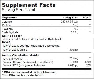 Liwed Amino 25 ml. / 20 amp. - 0,500 kg