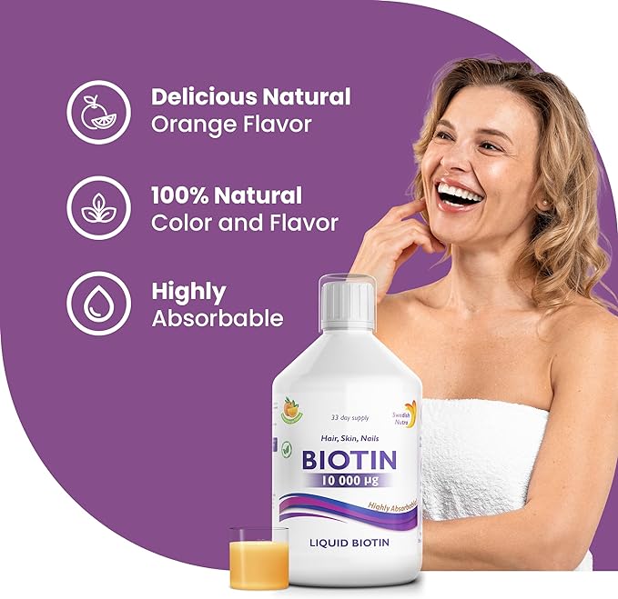 Biotin 10.000 mcg Flüssigkeit – 500 ml Flasche