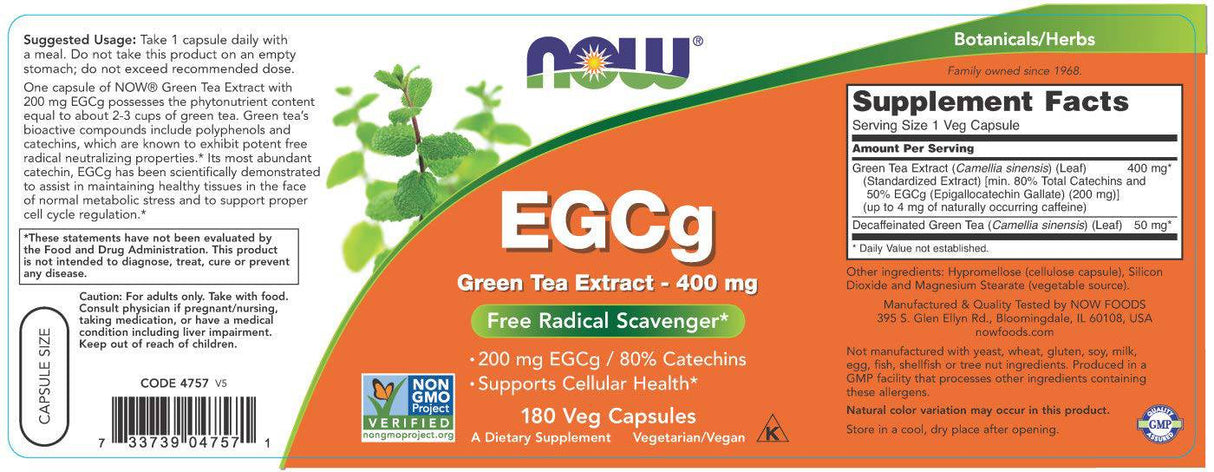 EGCG / rohelise tee ekstrakt 400 mg - 90 kapslit