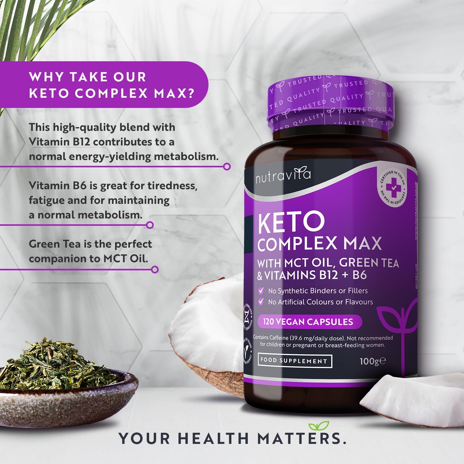 Keto Komplex Max - Advanced Keto Burn with MCT Oil & Green Tea