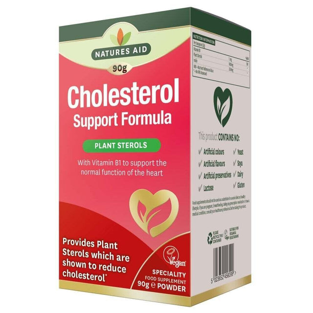 Холестерол съпорт формула (Cholesterol Support Formula) 90g NaturesAid - Feel You