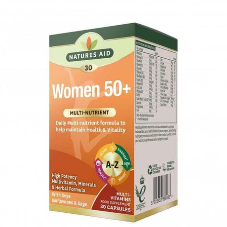 Комплекс за жени 50+ (Womens 50+ Multi-Vitamins & Minerals) 30 капсули NaturesAid - Feel You