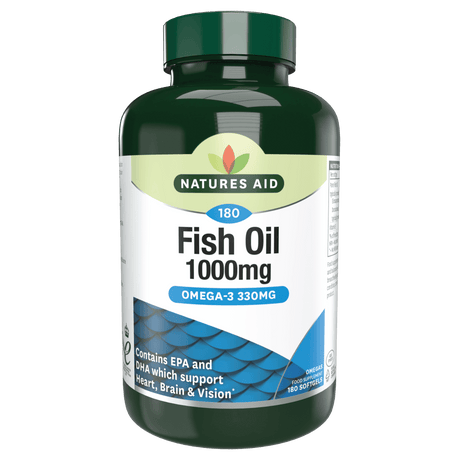 Омега 3 Рибено масло (Omega 3 Fish Oil) 1000мг 90 меки капсули NaturesAid - Feel You