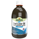 Масло от черен дроб на треска (Cod Liver Oil Liquid) 500мл NaturesAid - Feel You