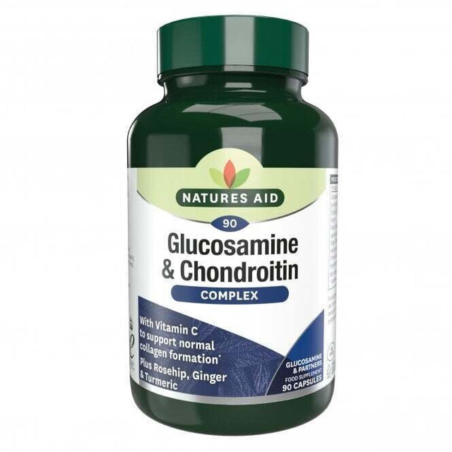 Глюкозамин и хондроитин комплекс (Glucosamine & Chondroitin Complex) 90 капсули NaturesAid - Feel You