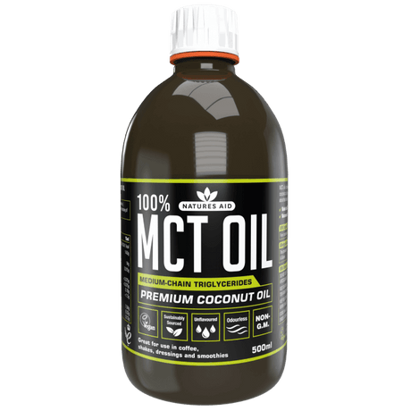 Средноверижни триглицериди от кокосово масло (100% MCT Oil) 500мл NaturesAid - Feel You