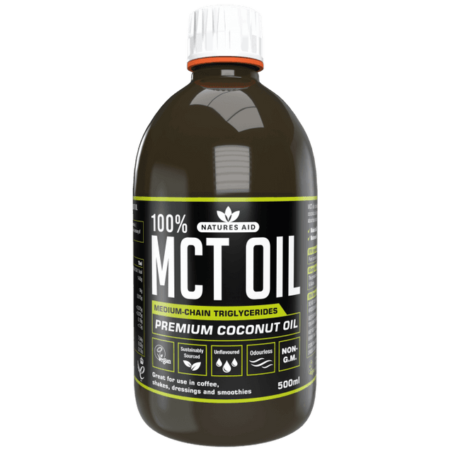 Средноверижни триглицериди от кокосово масло (100% MCT Oil) 500мл NaturesAid - Feel You