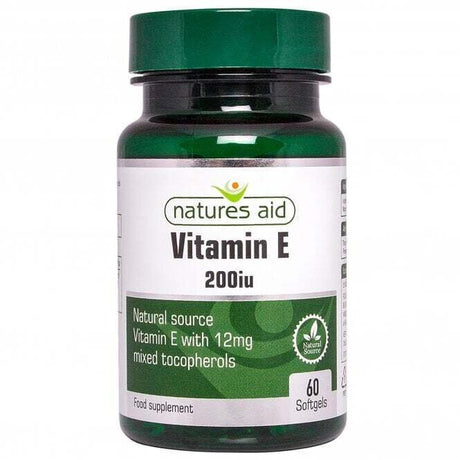 Витамин Е (Vitamin E) 200iu 60 капсули NaturesAid - Feel You