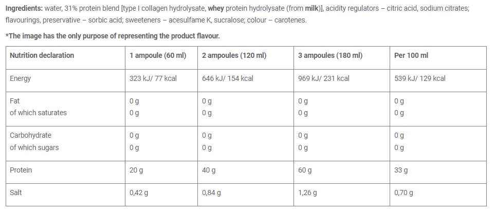 Protein Shot Box / 20 x 60 ml