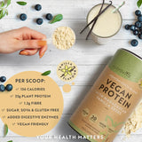 Vegan Protein + Enzymes - 750 g (Vanilla) Nutravita