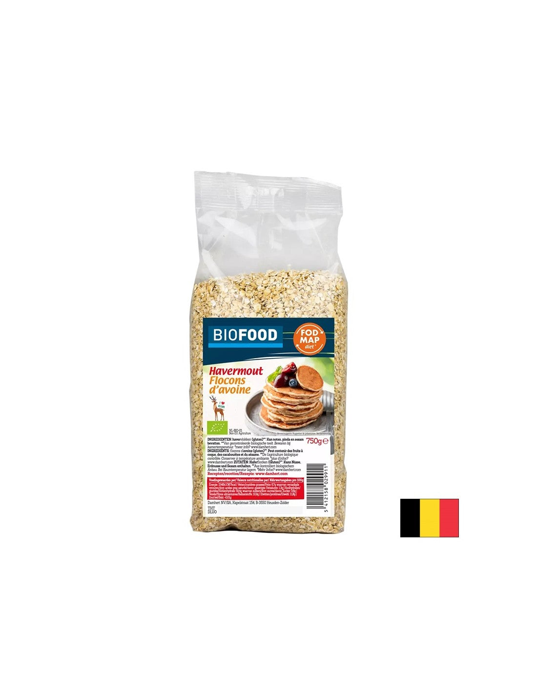 Ovesné vločky, organické, 750 g
