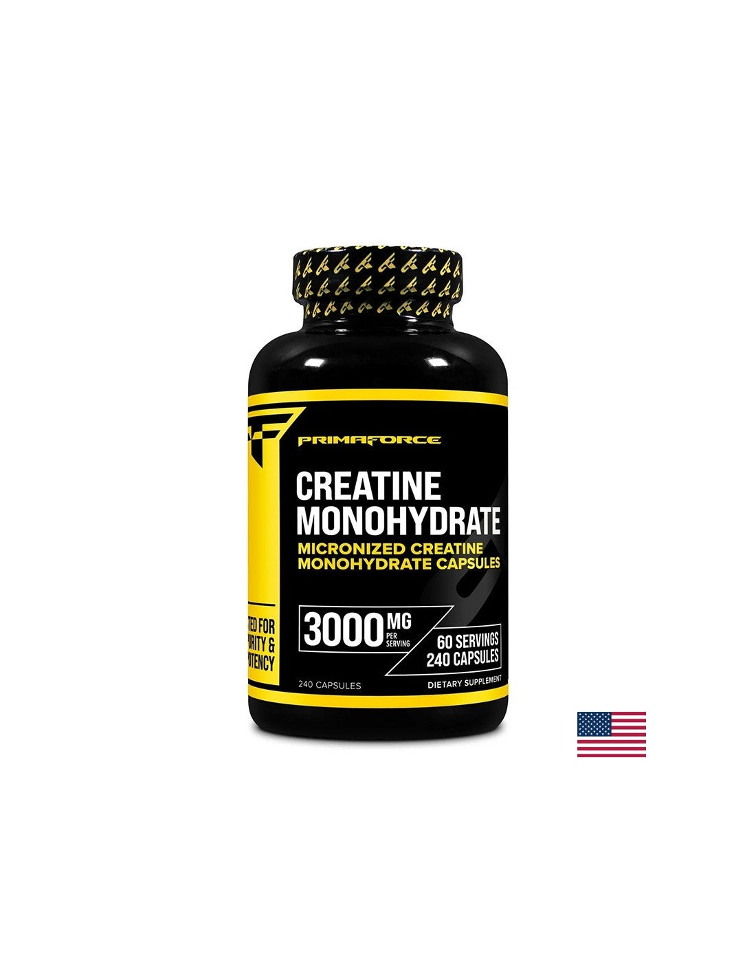 Masa muscular: monohidrato de creatina, 750 mg x 240 cápsulas