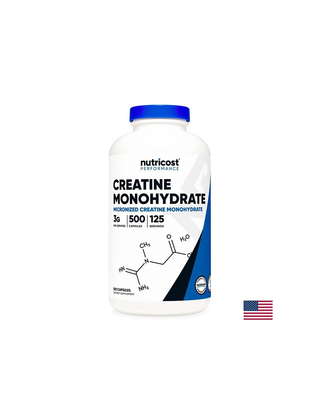 Muscle mass and strength - Creatine Monohydrate, 750 mg x 500 capsules