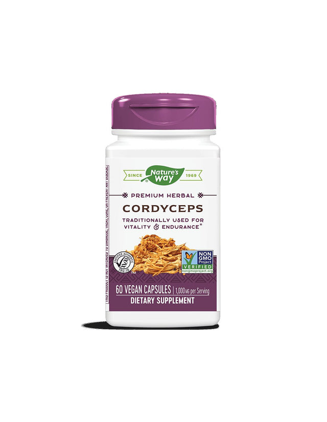 Cordyceps/ Кордицепс 500 mg х 60 капсули Nature’s Way - Feel You