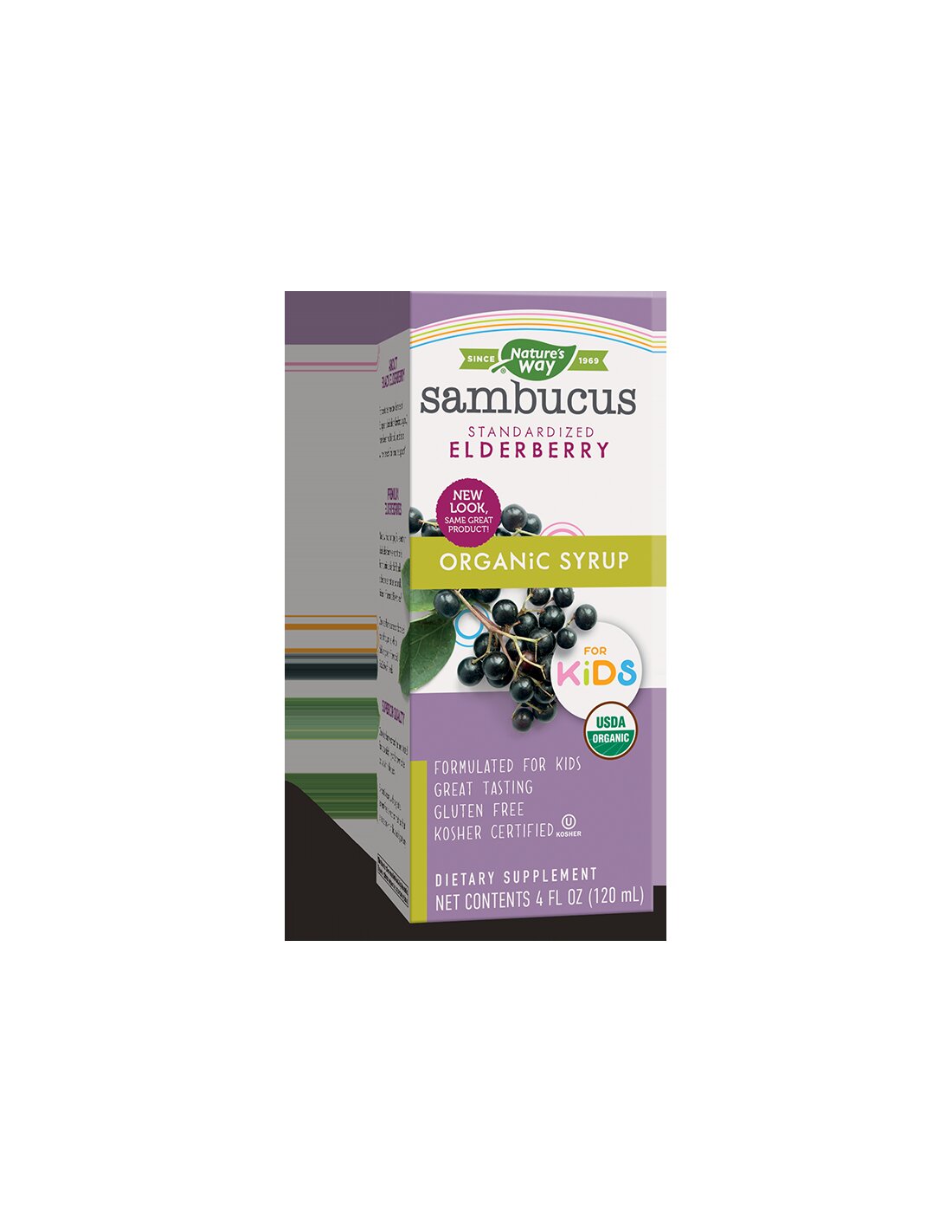 Sambucus Organic Syrup for Kids/ Самбукус Оргáник сироп за деца х 120 ml Nature’s Way - Feel You