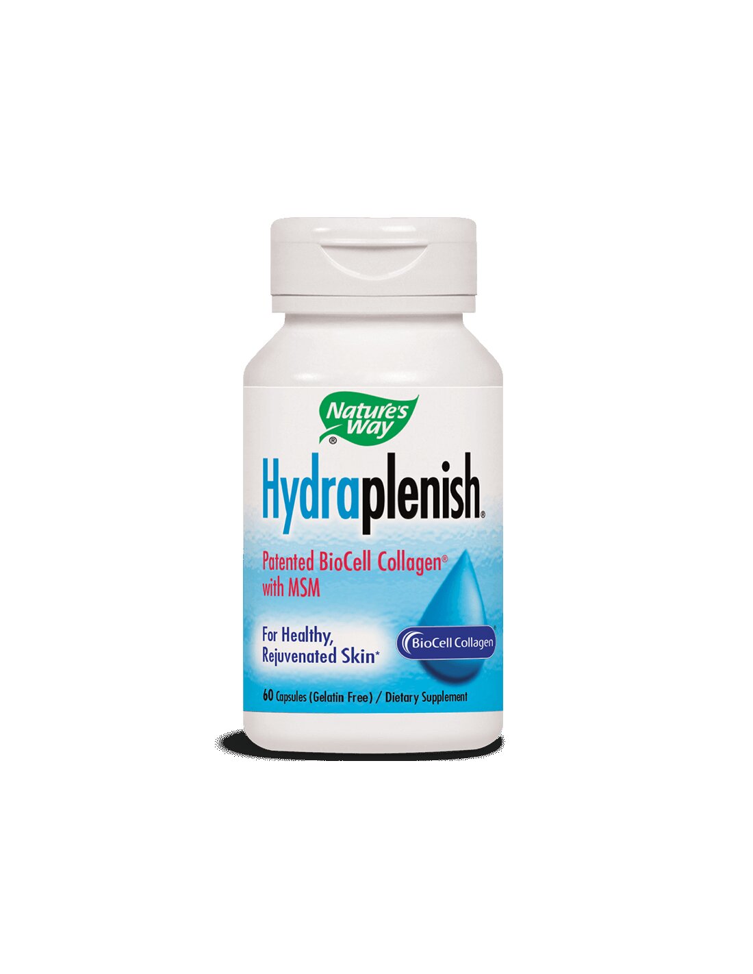 Колаген с хиалуронова киселина и МСМ Hydraplenish® - Красива кожа и здрави стави, 750 mg, 60 капсули Nature’s Way - Feel You