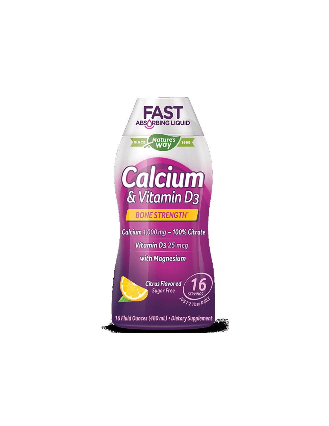 Calcium & Vitamin D3/ Калций и Витамин D3 х 480 ml Nature’s Way - Feel You