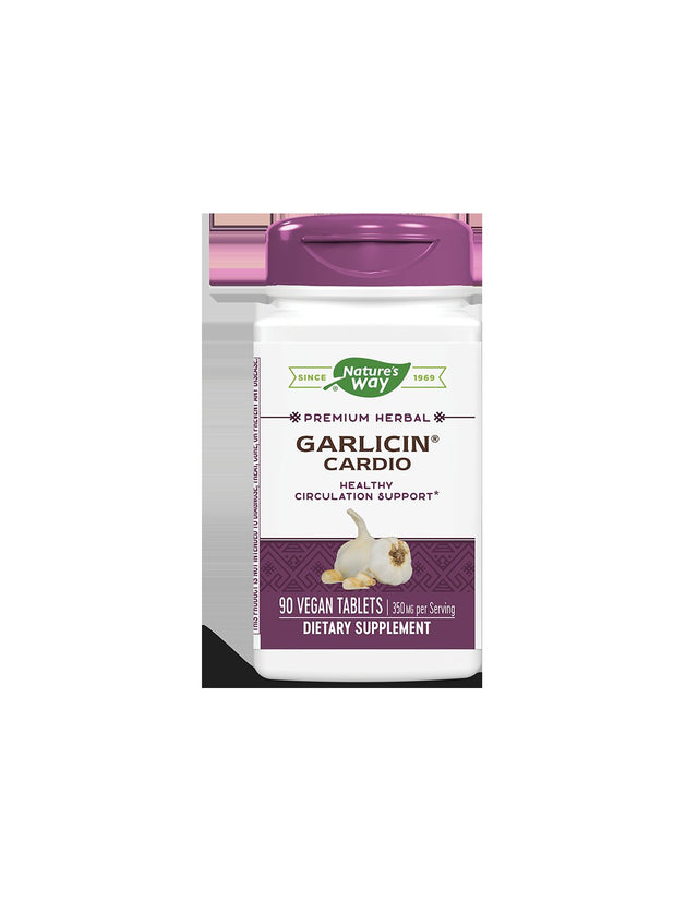 Garlicin® Cardio/ Гарлицин® Кардио 350 mg x 90 капсули Nature’s Way - Feel You