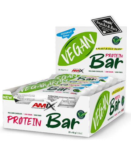 Caixa de barra de proteína vegana / 20 com 45 g