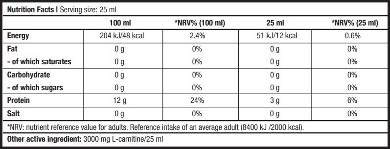 L-carnitine 3000 / 1 Amp.