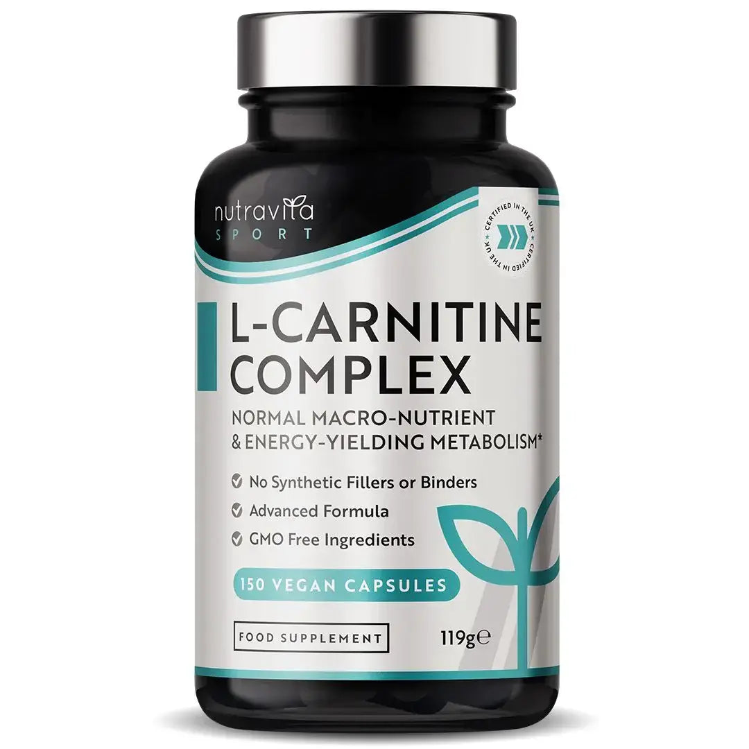 L-Carnitine /L-Tartrate/ Complex /150 капсули, 75 дози/ Nutravita - Feel You