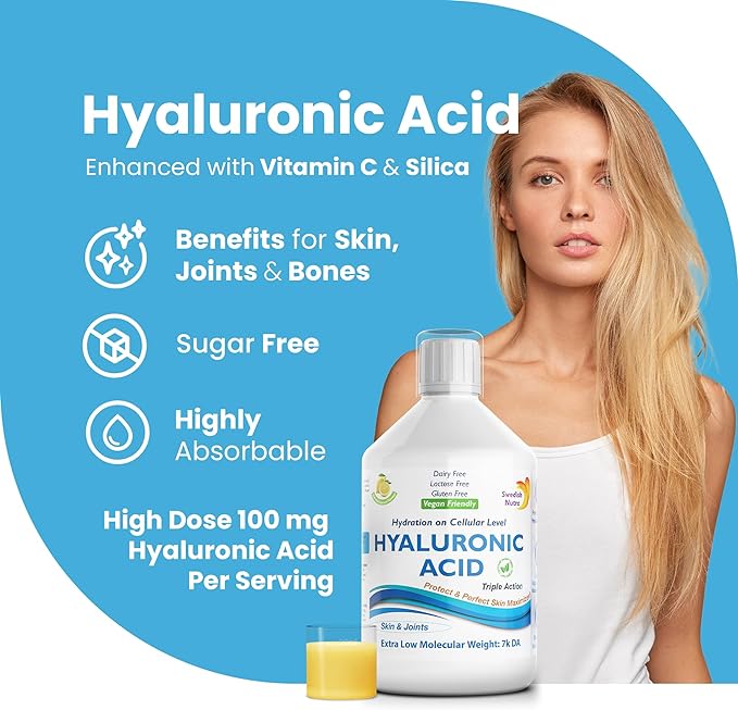 Hyaluronic Acid 100mg - 500ml bottle