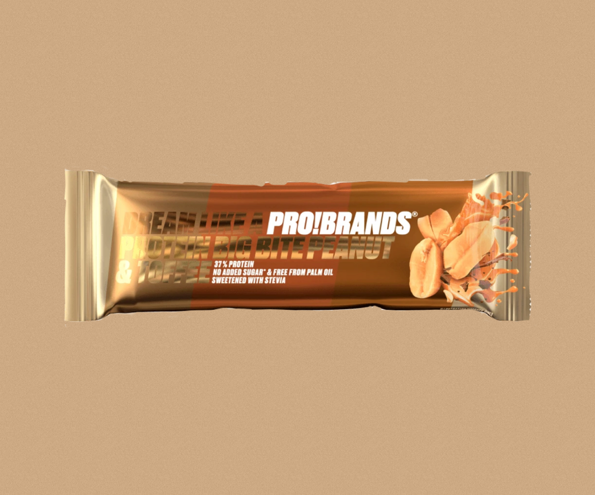 Probrands Big Bite протеинов бар - фъстъци и тофи 45гр. - Feel You