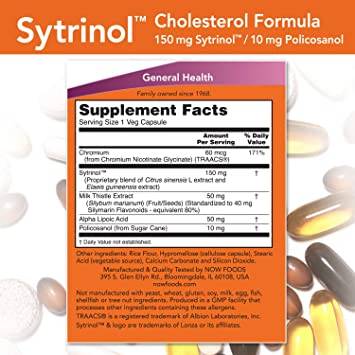 Sytrinol™ | Cholesterol Formula with Policosanol - 120 капсули - Feel You