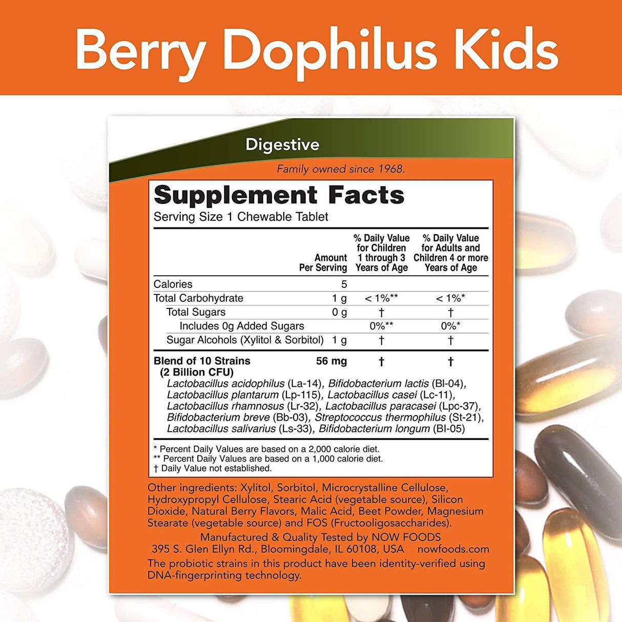 Berrydophilus - 60 chewable Pëllen