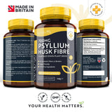 Psyllium Husk Fibre 700mg 180 Vcaps Nutravita - Feel You