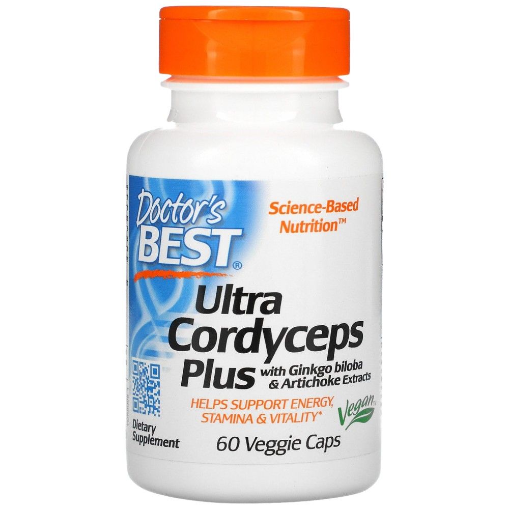 Ultra Cordyceps Plus | Z karczochem i Ginkgo Biloba - 60 kapsułek