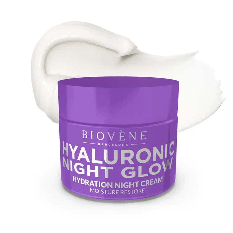 Hyualronic Night feuchte Crème fir Haut Erhuelung an der Nuecht 50 ml