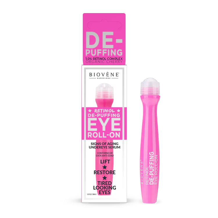 Retinol Eye Roller with Cherry to reduce puffiness 15 ml