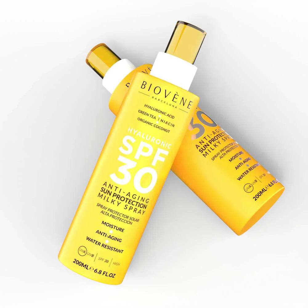 Protector solar para la cara y el cuerpo SPF 30 con ácido hialurónico antienvejecimiento - 200 ml