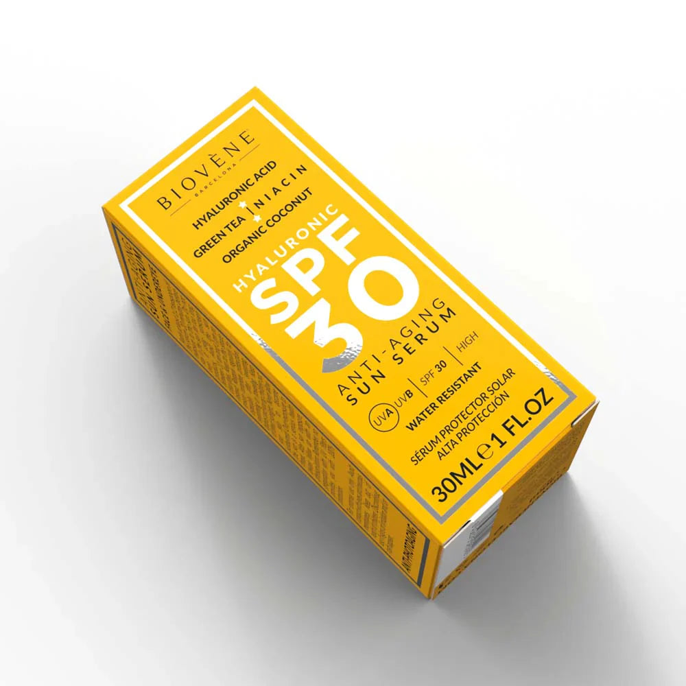 Opaľovací krém proti starnutiu SPF 30 s kyselinou hyalurónovou - 30 ml