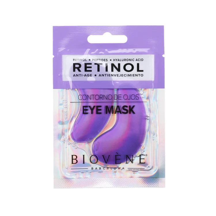 Retinol eye mask with peptides and hyaluronic acid for rejuvenation 1 pair