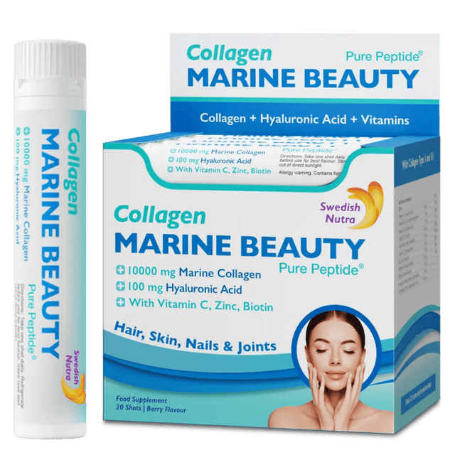 Рибен Колаген Marine Beauty 10000 мг с хиалуронова киселина 100 мг /20 x 25 мл/ - Feel You