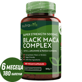 Black Maca Root Complex 5000mg /180 капсули, 180 дни/ Nutravita - Feel You