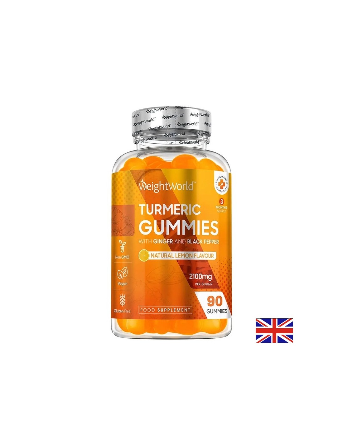 Anti-inflammatory action - Turmeric with Ginger and Black Pepper, 90 gel tablets
