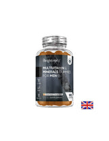 Multivitamins and Minerals for men, 90 jelly tablets with strawberry and raspberry flavor