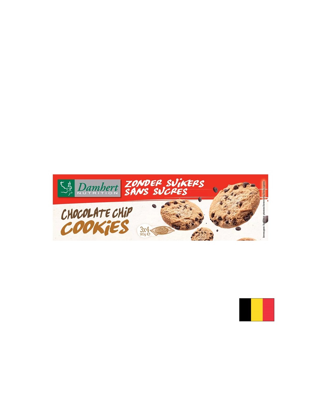 Chocolate chip cookies (sugar free), 90 g