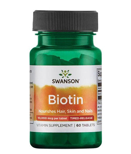 Biotin 10,000 mcg | Timed-Release - 60 Таблетки - Feel You