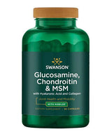 Glucosamine, Chondroitin & MSM with Hyaluronic Acid and Collagen - 90 капсули - Feel You