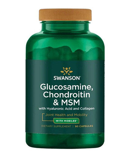 Glucosamine, Chondroitin & MSM with Hyaluronic Acid and Collagen - 90 капсули - Feel You