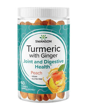 Turmeric with Ginger Gummies | Mango - 60 Chewable Tablets - Nutra Best Europe
