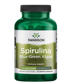 Spirulina Blue-Green Algae 10% Phycocyanin 500 mg - 90 capsules - Nutra Best Europe