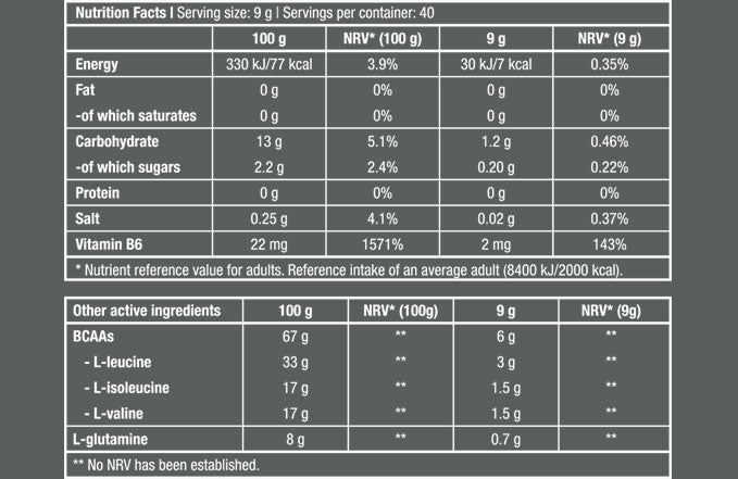BCAA nulis - 0,700 kg