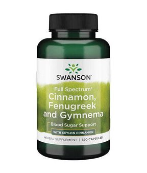 Full Spectrum Cinnamon, Fenugreek & Gymnema - 120 capsules - Nutra Best Europe