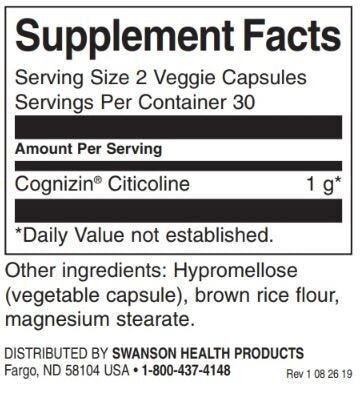 Cognizin Citicoline 500 mg / 60 Vcaps - 0 - Feel You